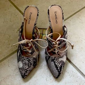 Lace up bebe sandals